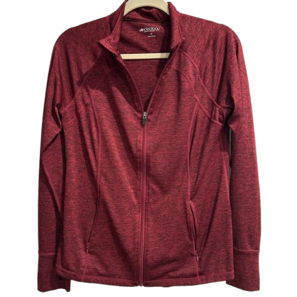 Ideology Workout Full Zip Athletic Jacket Long Sleeves with Thumbholes medium